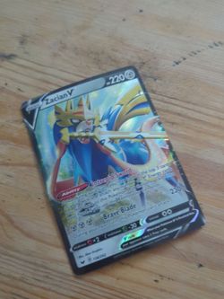 Pokemon card Zacian V in good condition