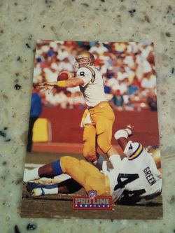 Vintage 1992 football/ Troy aikman/ cowboys/ pro line profiles/ card # 183/3 of 9