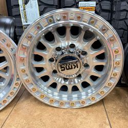 Rines 18x9 KMC552 IMS Silver Machin Face 8x180