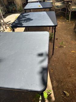 3 tables and 6 chairs