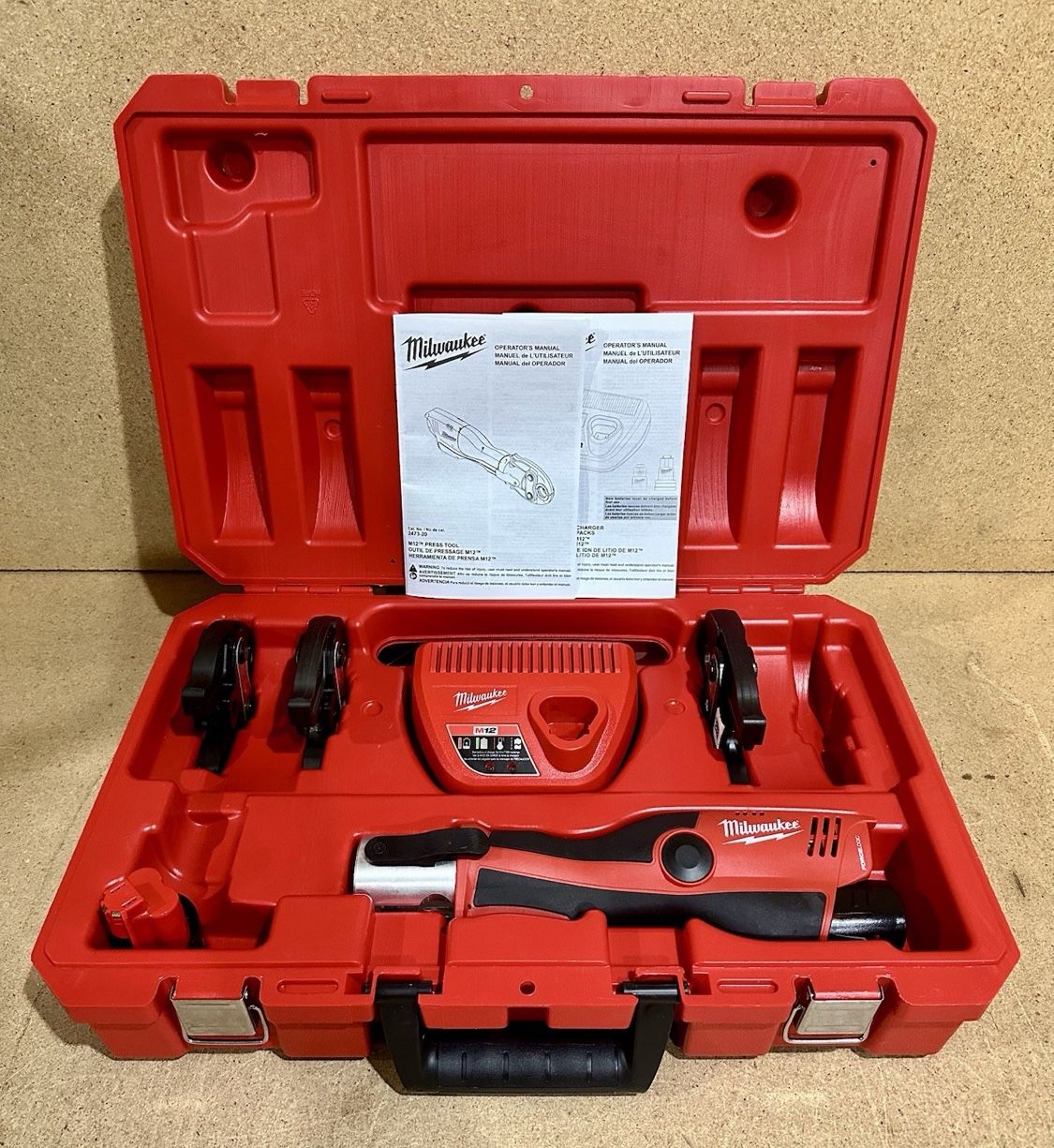 Milwaukee 2473-22 M12 12V Lithium-Ion Force Logic Cordless Press Tool Kit