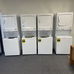 Brand new, scratch and dent stacked washer and dryer’s! 