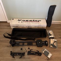 Kessler Video Slider (Pocket Dolly V3 PD003402) w/ Legs Camera Mount + MORE! Brand New