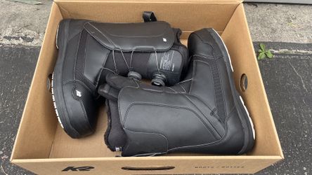 K2 Lewiston BOA snowboard boots men's 12 EUC black