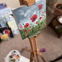 Oil Painting Wild Flowers