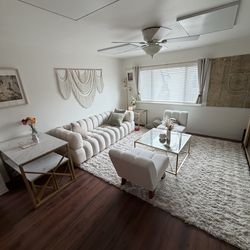 Couch, table, and chairs for sale