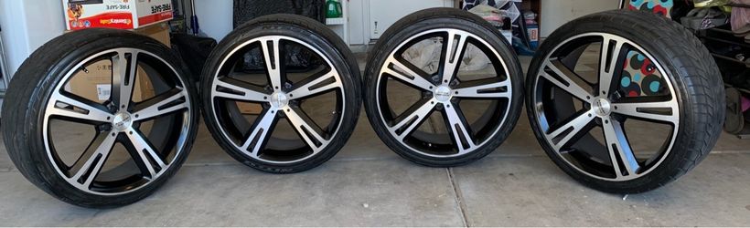 20” American Racing Wheels + Nitto Tires – 5x115