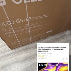 BRAND NEW 2025 LG G5 Series 83-Inch OLED evoAI 4K UHD TV $2349 or $60 Down!