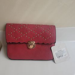 Red Leather Clutch