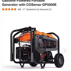 Generac 6875/5500-Watt Electric Switch Gasoline Powered Portable Generator with COSense-GP5500E