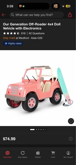 Our generation doll 4x4  jeep