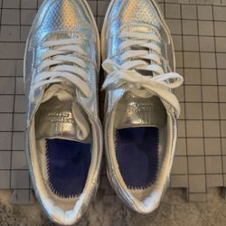 Sam Edelman Ladies Silver Sneakers Size 10