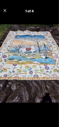 Whimsical 8 x 10 washable rug