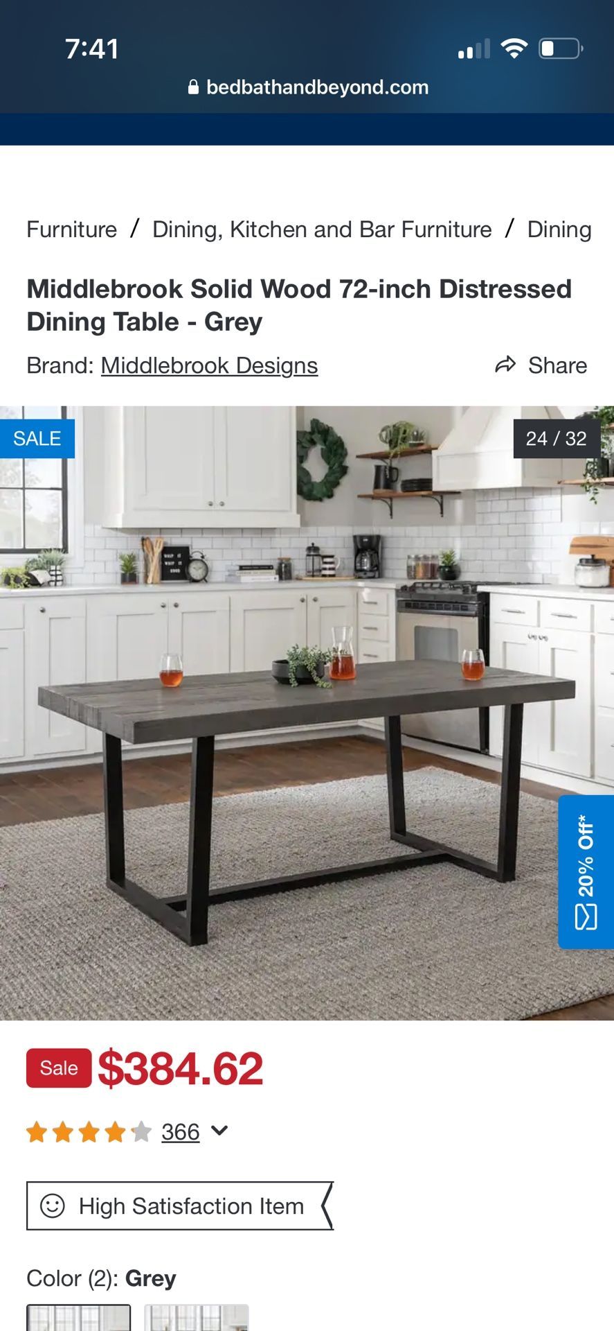 Dining Table Less Than 1 Year Old!