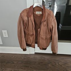 Genuine Soft Leather Brown Jacket Size M