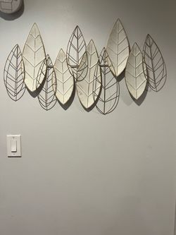 Leaf Wall Art Decor Metal