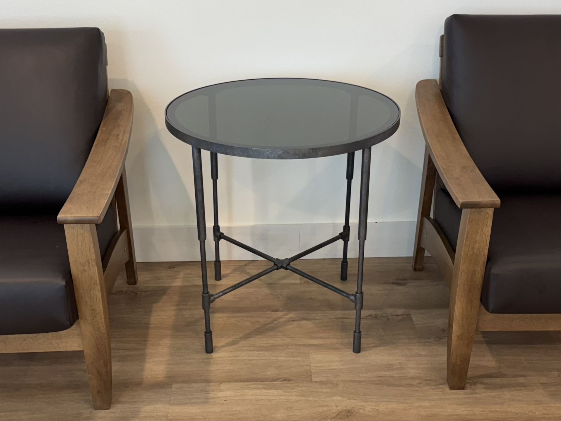 Glass Top Side Table