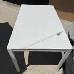 White Computer Desk Or Dining Table