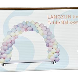 12ft Table Balloon Arch Kit for Different Table Sizes Party Backdrop Decoration