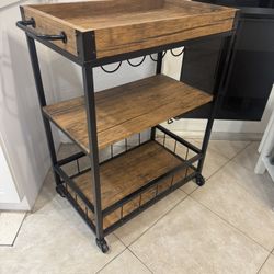 Bar Cart With Wheels