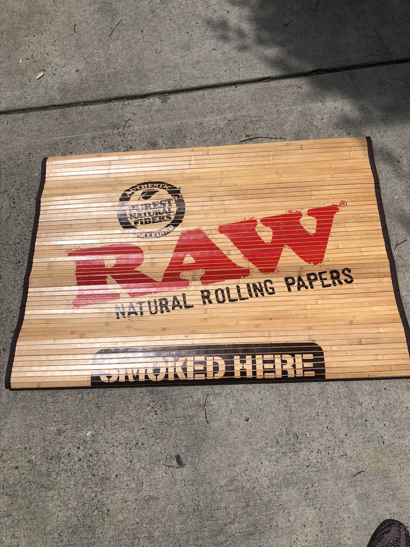 Raw Rug & Sign 