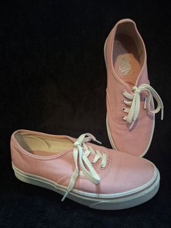 Pink Authentic Vans Size US Men 6.0