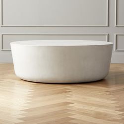 CB2 Ivory Cement Coffee Table 45"