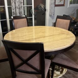 Round Italian Marble Table