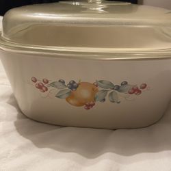 Corning Ware 5 Qt /5L Dutch Oven /Casserole and PYREX Lid ABUNDANCE