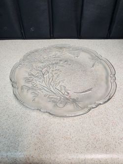 Savoir Vivre Crystal Floral Platter