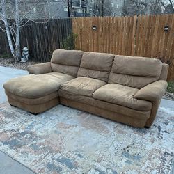 🚚 FREE DELIVERY ! Beautiful Brown Sectional Couch