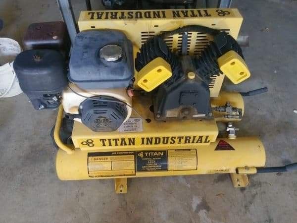 Titan industrial gas powered compressor