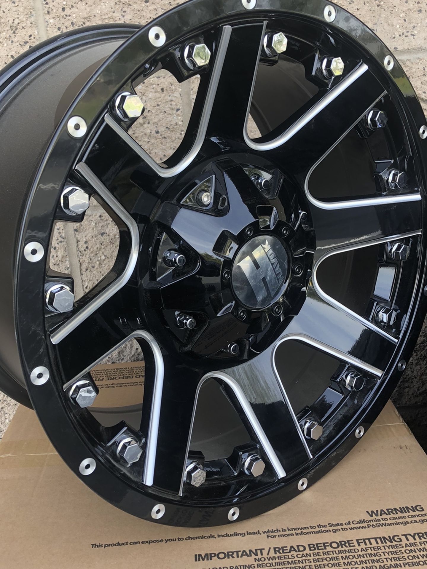 Set Of 5 Jeep Wheels 17x9 12 Offset Fits All Jeeps 5x114 And 5x127 for