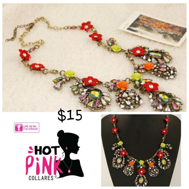 Hot pink collares