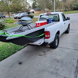Great 2 person fishing boat: pond prowler with new motor! approx. 4x8 for  Sale in Corpus Christi, TX - OfferUp