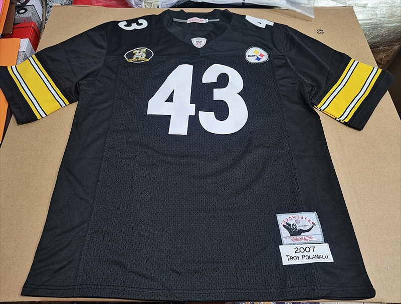 NFL Classic Jerseys Pittsburgh Steelers Troy Polamalu Black Jersey No.43