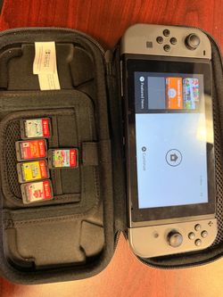 Nintendo Switch w/ Case and Games