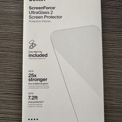 Brand New Belkin UltraGlass 2 Screen Protector for iPhone 17 Pro Max