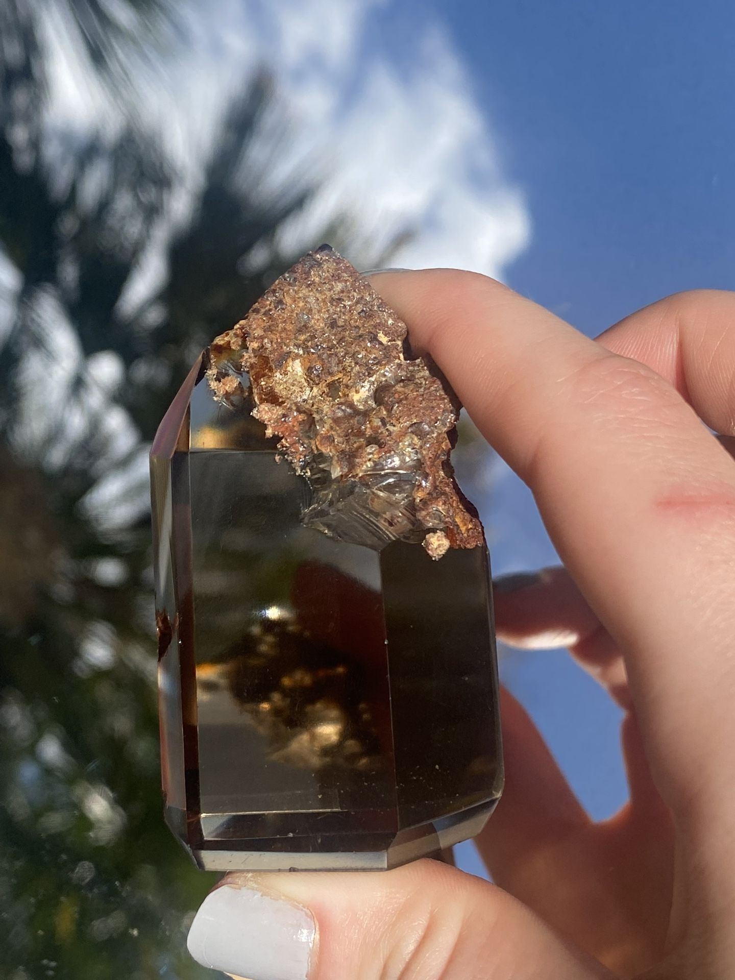 Brazilian Smokey Citrine Tower