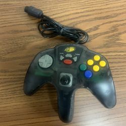 Mad Catz N64 Controller – Turbo, Slow, Reset Buttons – Transparent Black