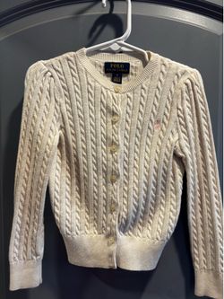 Ralph Lauren cardigan sweater ivory size 5
