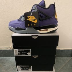 Jordan 4 Lakers grade school
