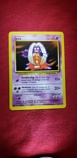 🔥VINTAGE-1999 WOTC JYNX 31/102 POKÉMON CARD. BASE UNLIMITED SET. UNCOMMON. NON HOLO. NM/LP🔥