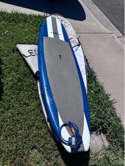 9’2” Degree Fiberglass SUP Standup Paddle Board with Bag and Paddle