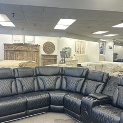 Leather Sectional 