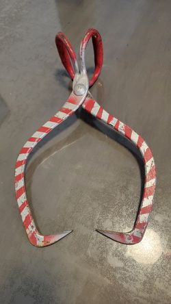 Vintage 14 Inch Steel Ice Block Tongs
