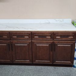 Cabinets and Countertop. 