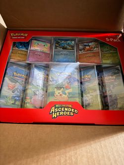 Pokémon TCG Mega Evolution Ascended Heroes 5-Pack Box
