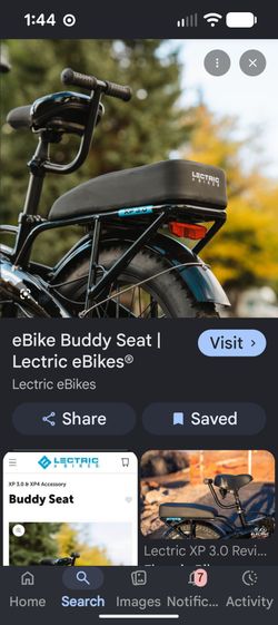 NEW IN BOX Lectric XP  4 .0 / 3.0 Buddy Seat Passenger Package