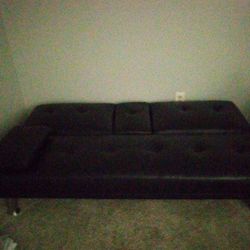 Leather Couch Turns Into A Bed 